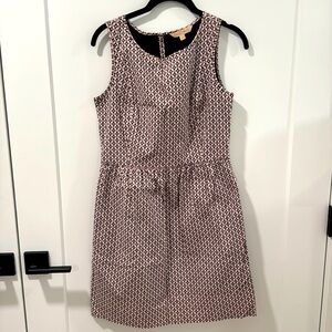 Sleeveless size 4 brooks brothers pink and navy a line dress